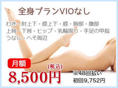10周年限定 月額全身プランＶＩＯなし